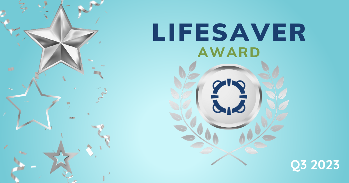 Lifesaver Award Q3 2023