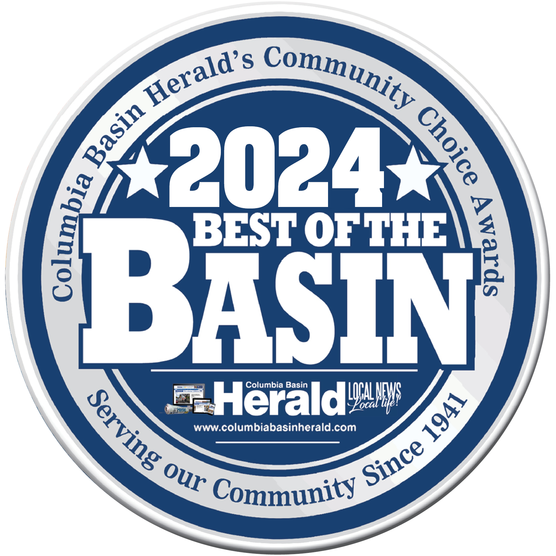 Best of the Basin 2024 award logo Moses Lake